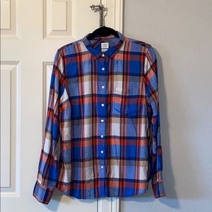 NWT J.Crew Long Sleeve Plaid Shirt